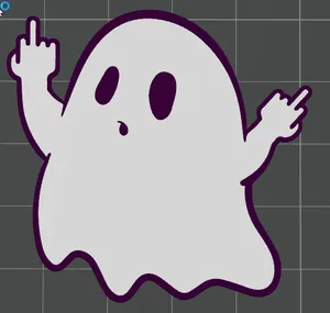Middle Finger Fuck You Helloween Ghost AMS READY
