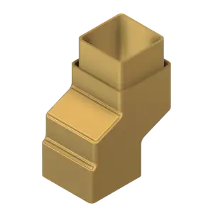 65mm Square Down Pipe Guttering Connectors