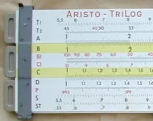 Griffe für Schul-Rechenschieber Aristo