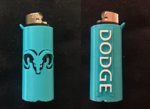 Dodge Ram Bic lighter case with loop