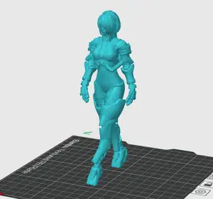 Armored 2B figure in walking pose