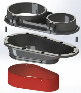 CNC Dust Shoe and Cyclone Separator (65mm and 80mm Spindle OD Versions)
