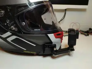 Helmet GoPro front extension arm mount