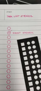Checkbox stencil for planer TODO