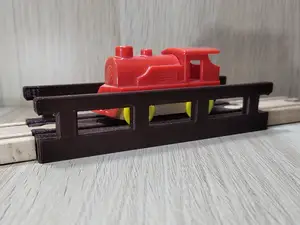 Train tracks with railings brio compatible