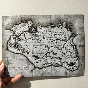 Skyrim Map - HueForge Print (0.2mm Nozzle)