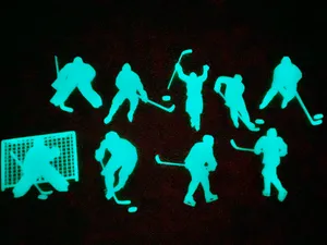 Hockey players silhouette