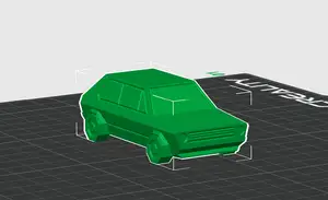 Low Poly Car Golf GTI MK1