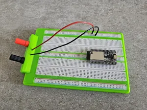 Breadboard ESP-friendly for 2x 830 PINs (MB-102) with banana connector posts