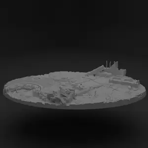 170mm tabletop base topper (oval)