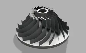 Impeller for air compressor jet turbine project