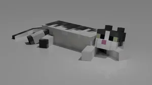 Minecraft Cat Statuette