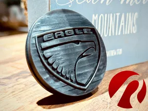 (RED) Eagle Talon Center Cap *OEM Wheel*