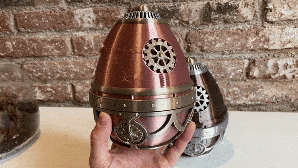 Steampunk Easter Egg Container