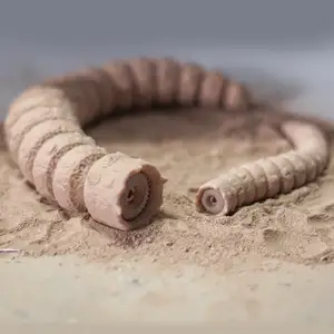 Dune Flexi Sandworm. Print in Place. Support Free.