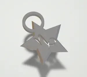 Zodiac keychain / pendant capricorn star