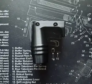 Picatinny Rail Bulb Grip Ribbed