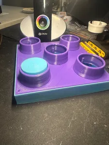 5 sprung Buttons with Lower Enclosure