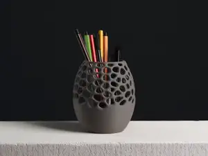 Voronoi Pencil Holder Cup, Office Desk Organizer