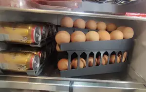 Horizontal stackable egg dispenser