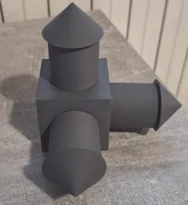 Spatial cube for 5 axis CNC machine