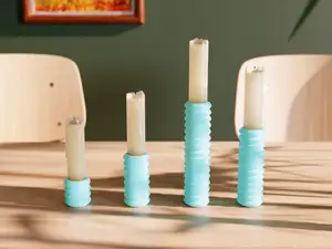 Ribbed Candlestick set