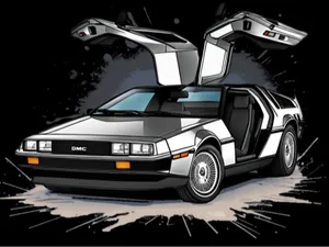 Hueforge - Back to the Future - DeLorean