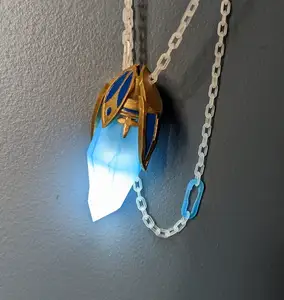 Light up crystal pendant