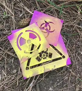 WARNING stencil