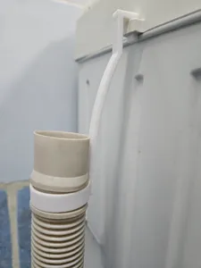 Washing machine drain hook