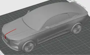 红旗H9车模型