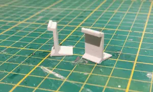 H0 1:87 scale Concrete platform edge segment