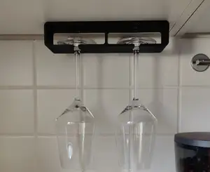 Wine Glass Holder - 2 Glasses - Hanging