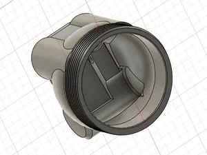 Flashlight body for 18250
