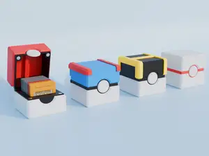Poké Balls Game Boy Cartridge Cases (4 Models)