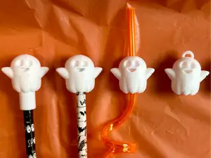 Ghost Pencil Topper, Straw Topper