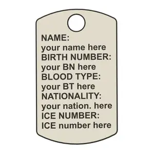 Army Tags / Dog Tags