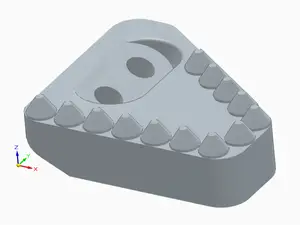 Oversized enduro brake footpeg