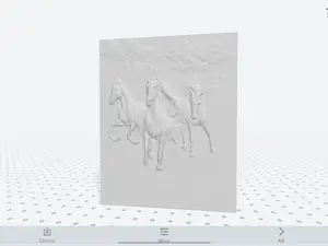 Horse bas relief