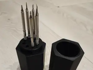 T12 soldering tips box (holder) with cover