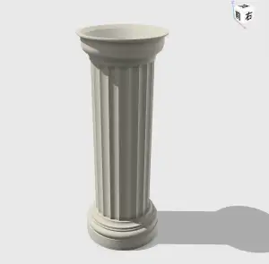 经典罗马柱造型花瓶(希腊多立克风格)