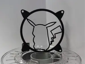 Pokemon fan cover 120 mm (PKM-02) - Pikachu hollow