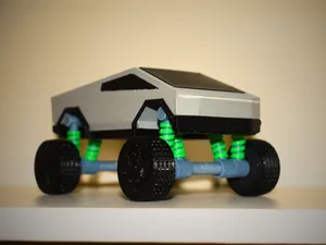 JACKED UP CYBERTRUCK - no AMS required : )