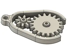 Open Gearbox Keychain