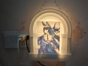 拓竹教堂灯 床头柜挂墙安装支架 免打孔(灯再插座右侧)