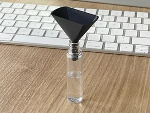 Flat Funnel with Air Vent for Small Bottles