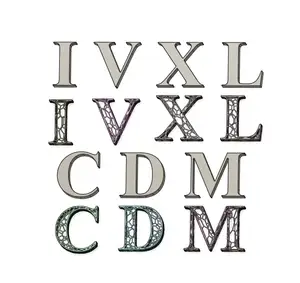 Simple & Voronoi Roman Numerals