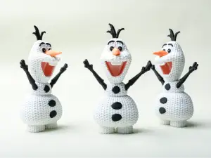 针织 雪宝(Olaf)冰雪奇缘 雪人 小孩哥姐超爱的(单色vs多色ams)