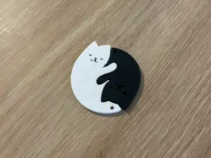 Couple Cats Keychain