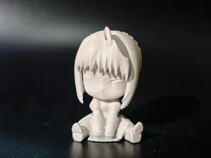 Saber坐姿Q版
